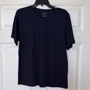 Christopher & Banks Dark Navy Short Sleeve Tee